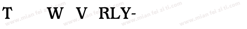 TAN   WAVERLY字体转换